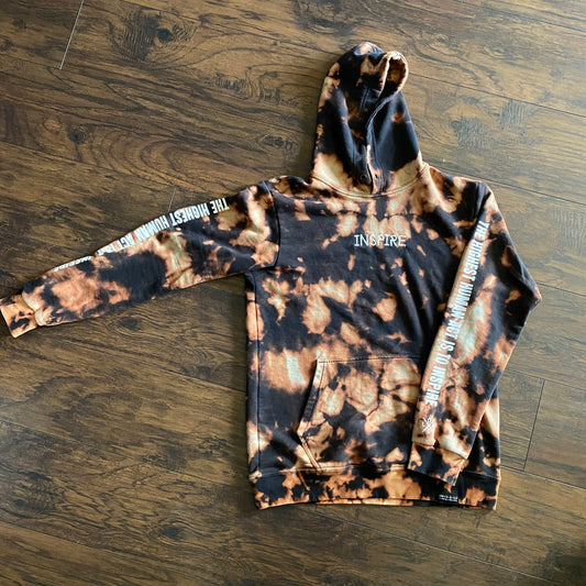 CUSTOM BLEACHED TYE DIE HOODIE