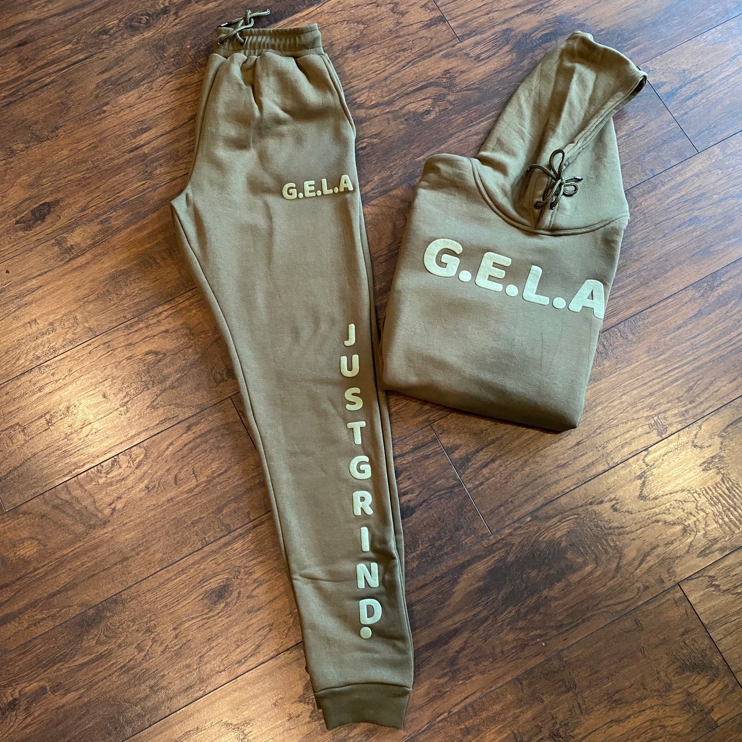 JUST GRIND OLIVE GREEN JOGGER SUIT